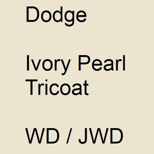 Dodge, Ivory Pearl Tricoat, WD / JWD.